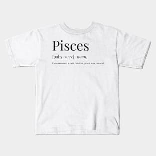 Pisces Definition Kids T-Shirt